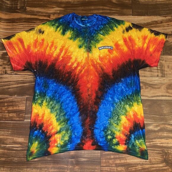 Vintage Ben and Jerrys Ice Cream Tie Dye Promo T-Shirt - Size Small - Picture 5 of 7